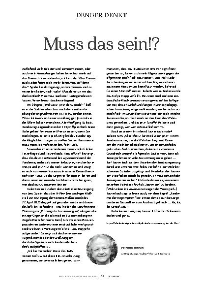 Vorschauseite 1: Muss das sein?!