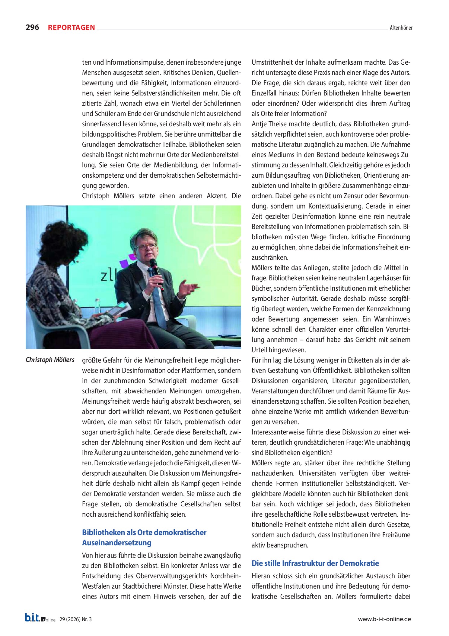 Vorschauseite 4: Bildungsauftrag unter Druck? Bibliotheken, Verlage und die Zukunft der Meinungsfreiheit