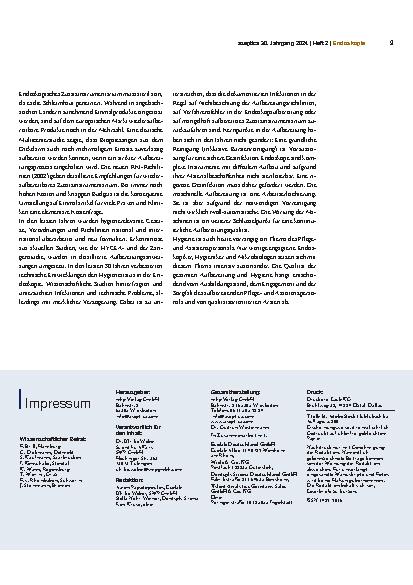 Vorschauseite 3: Hygiene in der Endoskopie – Entwicklungen, Veränderungen, Standards