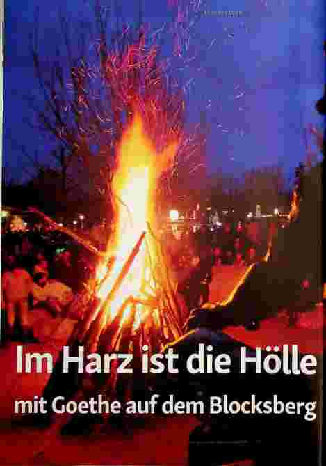 Vorschauseite 1: Im Harz ist die Hölle los mit Goethe auf dem Brocken.