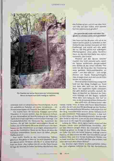 Vorschauseite 3: Im Harz ist die Hölle los mit Goethe auf dem Brocken.