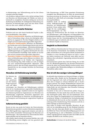 Vorschauseite 2: Österreich will »Inklusive Arbeit« statt Werkstätten