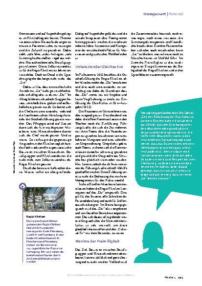 Vorschauseite 2: Duz-Kultur Begegnung auf Augenhöhe