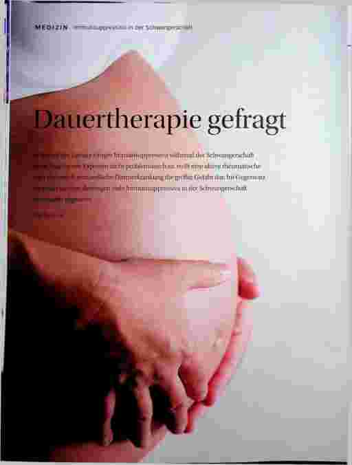 Vorschauseite 1: Dauertherapie gefragt