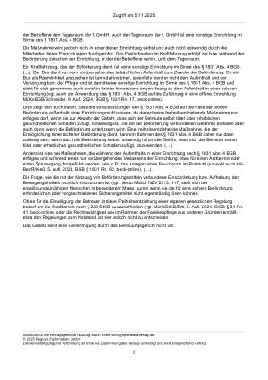 Vorschauseite 2: Zu freiheitsentziehenden Maßnahmen – § 1831 Abs. 4 BGB