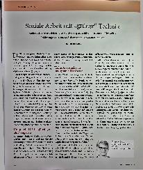 Vorschauseite 1: Soziale Arbeit mit „grüner“ Technik
