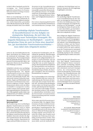 Vorschauseite 4: Nachhaltige Digitale Transformation im Gesundheitswesen Zwischen ökologischer Verantwortung und strategischer Weitsicht