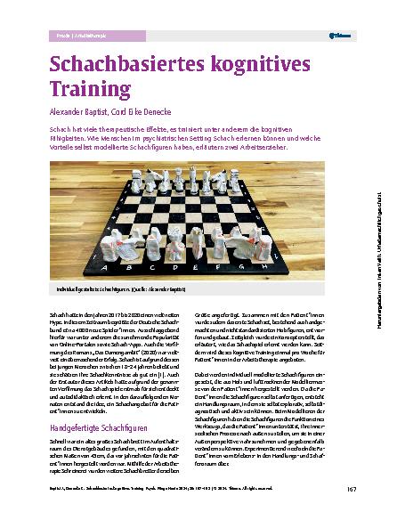Vorschauseite 1: Schachbasiertes kognitives Training