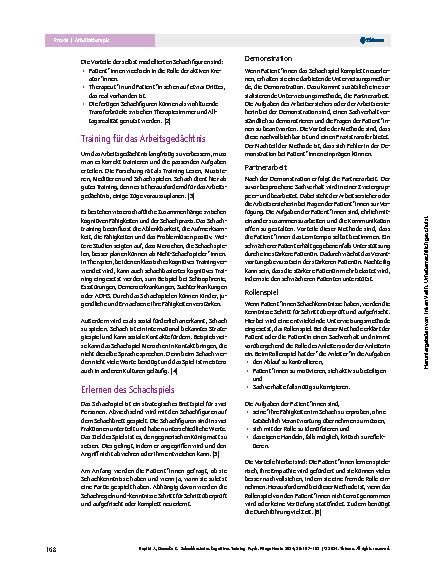 Vorschauseite 2: Schachbasiertes kognitives Training