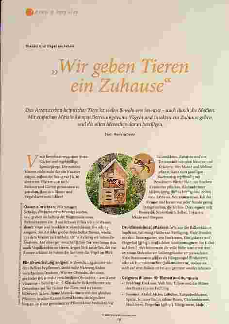 Vorschauseite 1: „Wir geben Tieren ein Zuhause. “