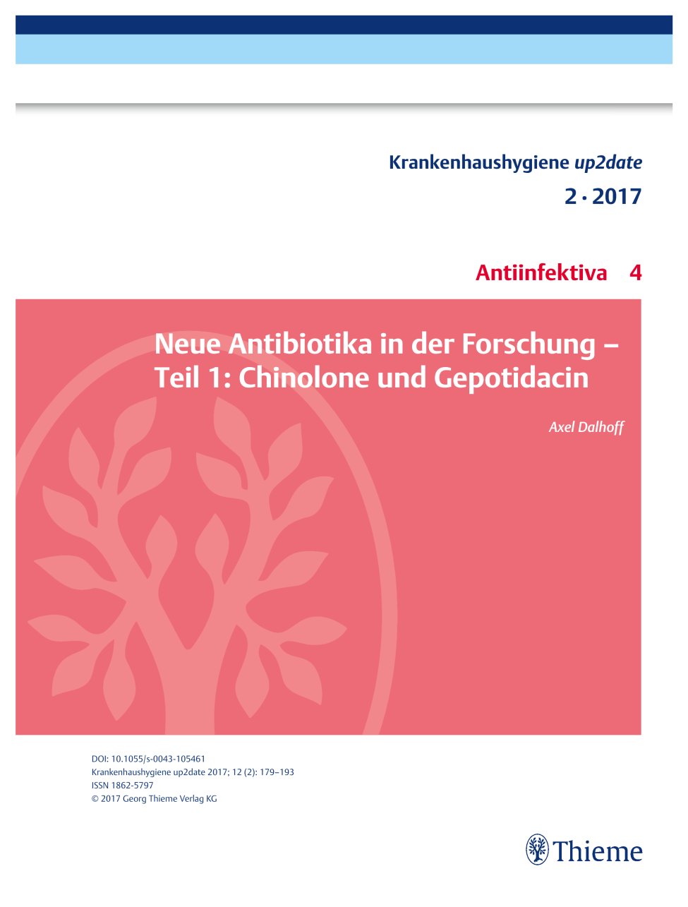 Vorschauseite 1: Neue Antibiotika in der Forschung? Teil 1: Chinolone und Gepotidacin
