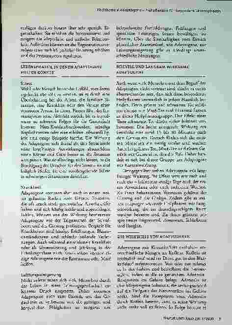 Vorschauseite 2: Adaptogene - Heilpflanzen für besondere Lebensphasen