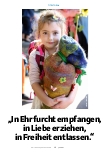 Vorschauseite 1: "In Ehrfurcht empfangen, in Liebe erziehen, in Freiheit entlassen."