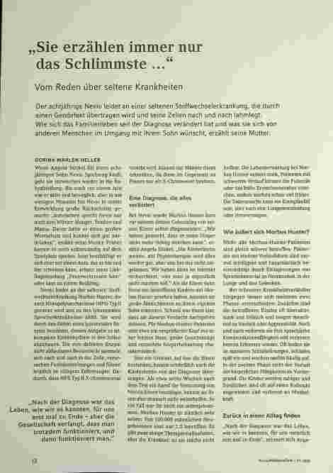 Vorschauseite 1: „Sie erzählen immer mir das Schlimmste ..." Vom Reden über seltene Krankheiten