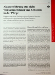 Vorschauseite 1: Klassenführung aus Sicht © von Schülerinnen und Schülern in der Pflege