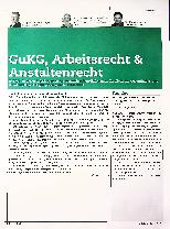 Vorschauseite 1: GuKG, Arbeitsrecht & Anstaltsrecht