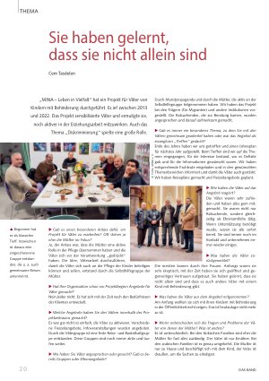 Vorschauseite 1: Sie haben gelernt, dass sie nicht allein sind