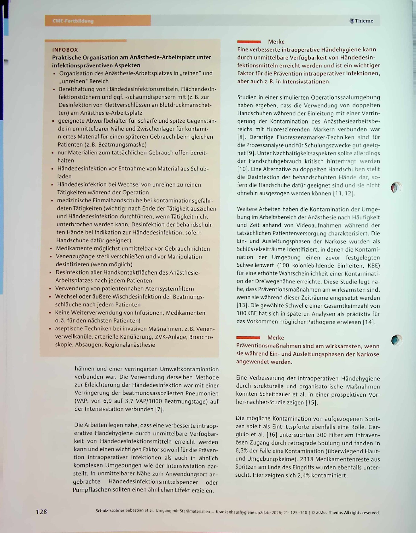 Vorschauseite 2: Umgang mit Sterilmaterialien und Medikamenten in Anästhesie und Funktionsbereichen