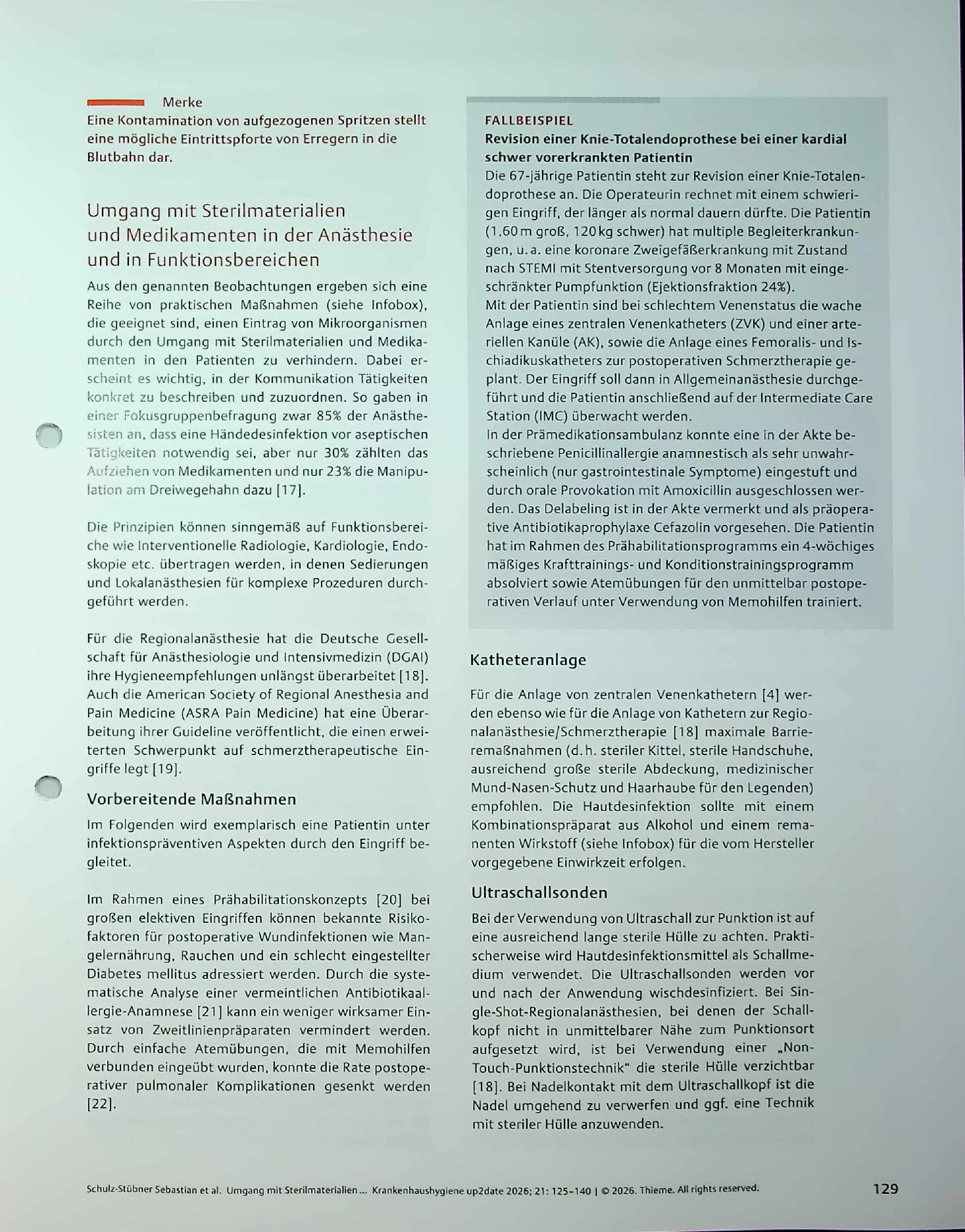 Vorschauseite 3: Umgang mit Sterilmaterialien und Medikamenten in Anästhesie und Funktionsbereichen