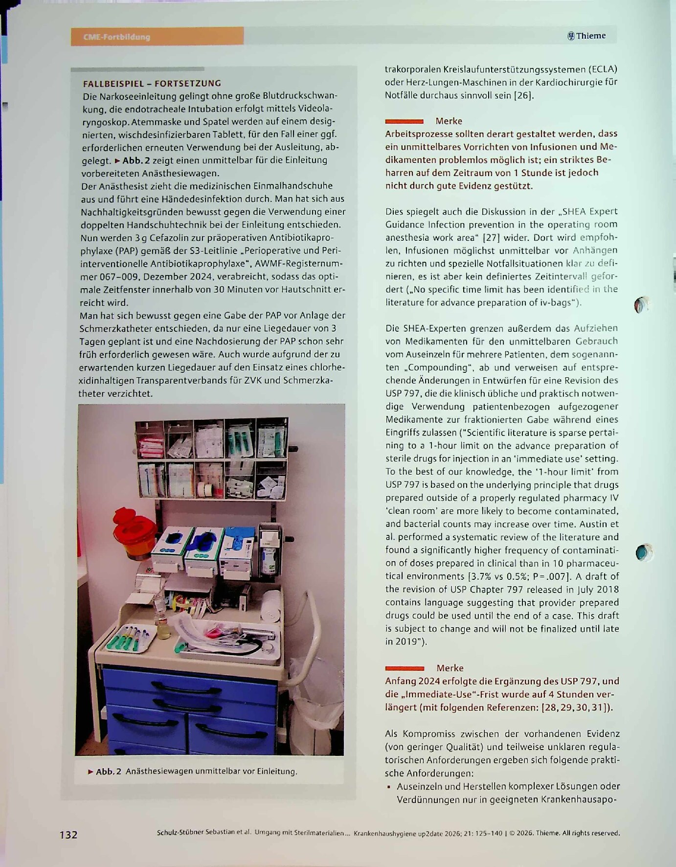 Vorschauseite 6: Umgang mit Sterilmaterialien und Medikamenten in Anästhesie und Funktionsbereichen