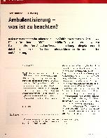 Vorschauseite 1: Statt stationäre Versorgung Ambulantisierung - was ist zu beachten?