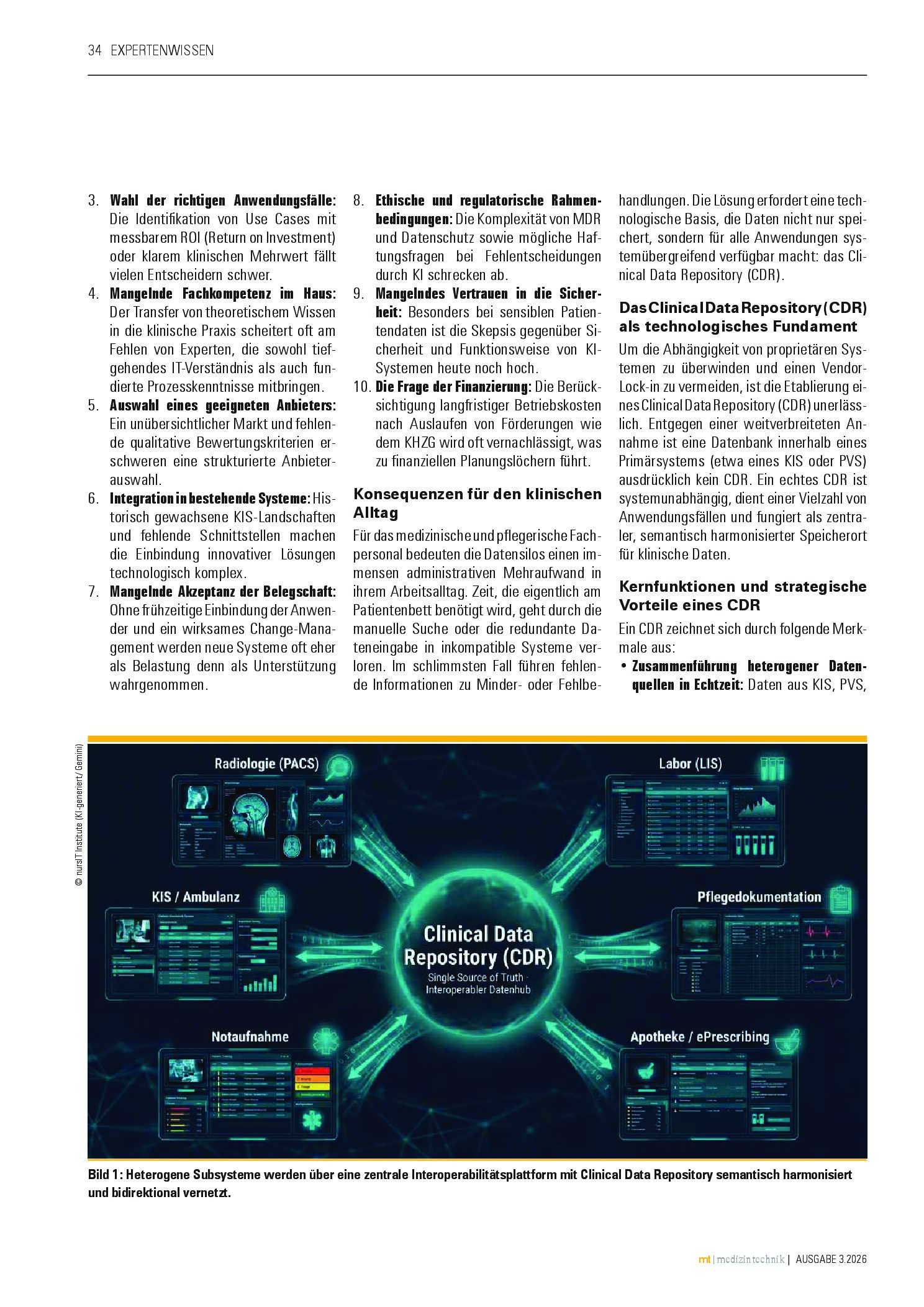 Vorschauseite 2: Eine interoperable Plattform im digitalen Krankenhaus