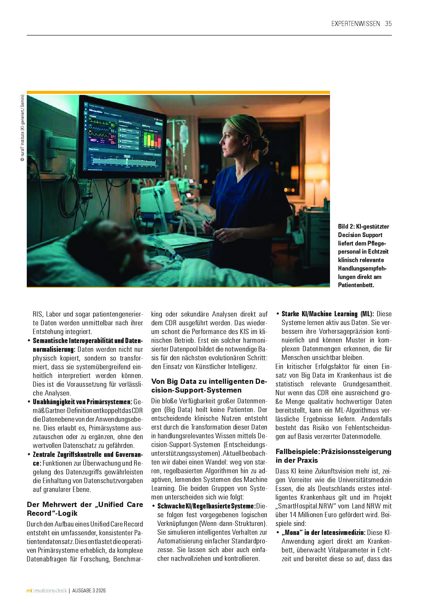 Vorschauseite 3: Eine interoperable Plattform im digitalen Krankenhaus
