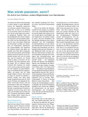 Vorschauseite 1: Was würde passieren, wenn? Ein Aufruf zum Zuhören, andere Möglichkeiten zum Nachdenken