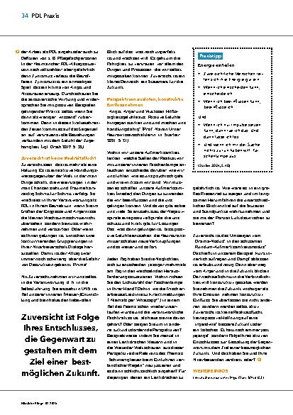 Vorschauseite 2: Mit Mut und Zuversicht führen – mehr als nur eine Haltung