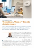 Vorschauseite 1: Smarte Raumluftsensoren: Vielseitige „Warner“ für alle Arbeitsräume