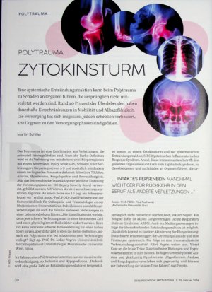Vorschauseite 1: Polytrauma Zytokinsturm