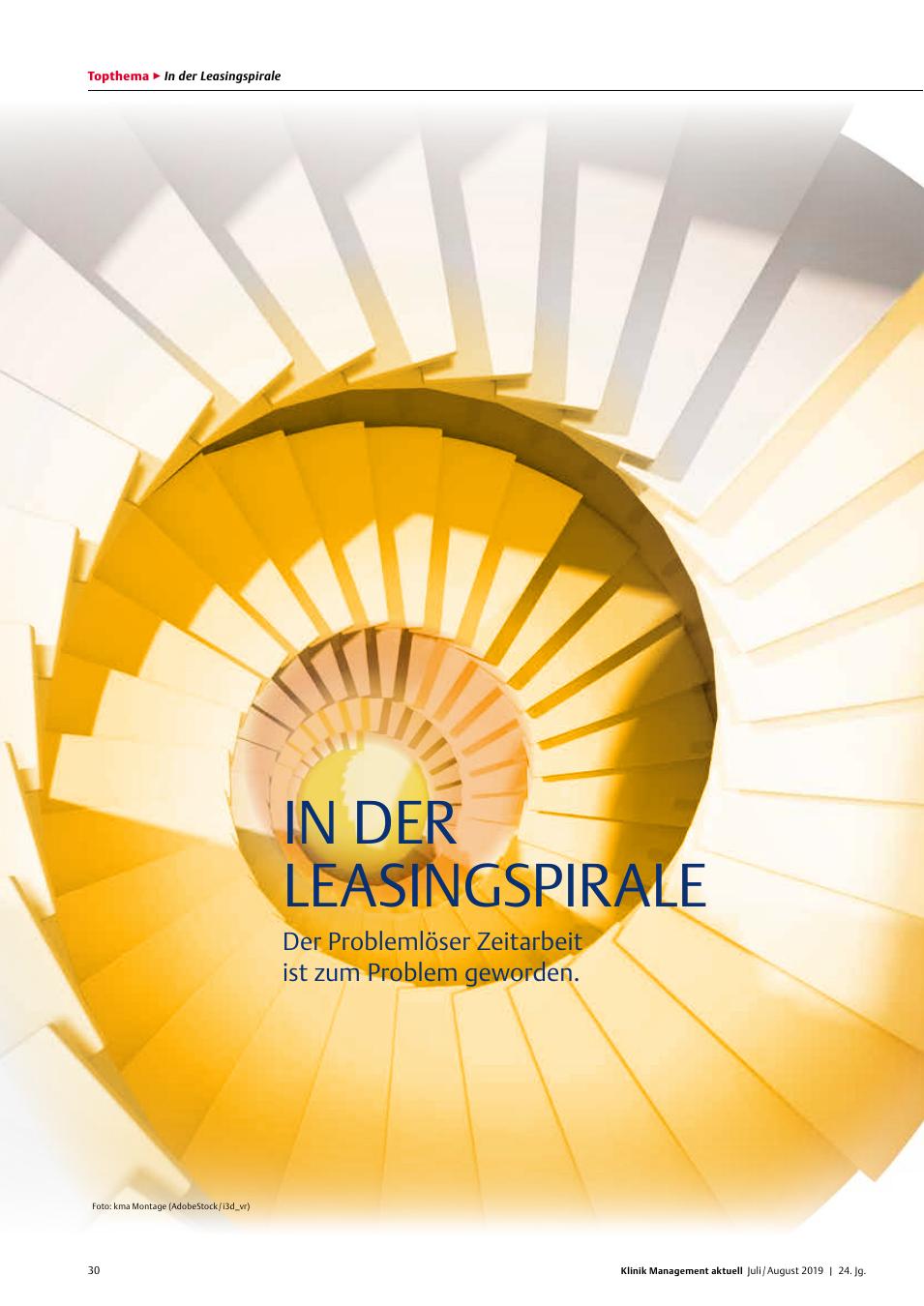 Vorschauseite 1: Zeitarbeit in der Pflege: Boom mit „Riesen-Sprengstoff“