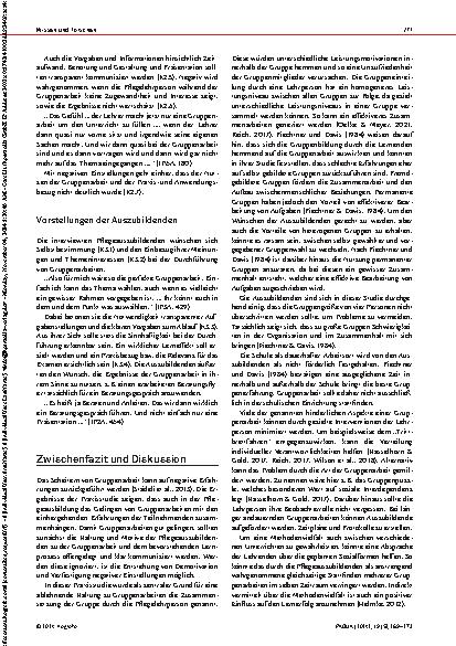 Vorschauseite 3: Keine Lust auf Gruppenarbeit? Einstellungen von Pflegeauszubildenden gegenüber Gruppenarbeiten