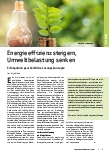 Vorschauseite 1: Energieeffizienz steigern, Umweltbelastung senken. Erfolg durch ganzheitliche Lösungskonzepte.