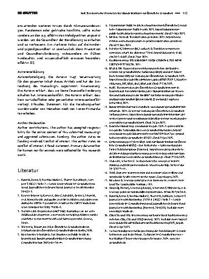Vorschauseite 4: Transformatives Potenzial eines Bundesinstitutes für Öffentliche Gesundheit – Beitrag zur Verbesserung der Kinderund Jugendgesundheit?