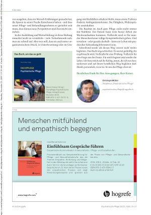 Vorschauseite 3: Selbstkritisch und aktiv einbringen Marvin Kaiser im Gespräch mit Christoph Müller