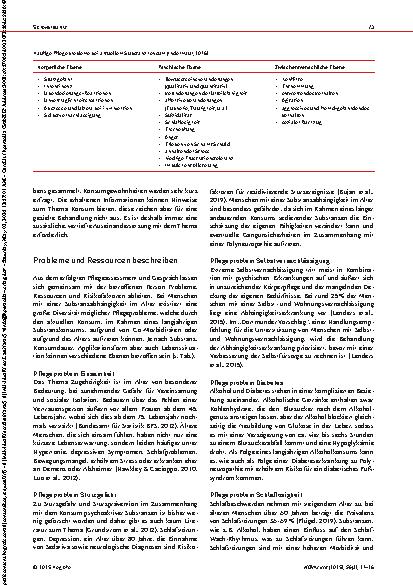 Vorschauseite 3: Der Pflegeprozess bei älteren Menschen mit Abhängigkeitserkrankungen