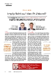 Vorschauseite 1: Pro und Contra Impfpflicht auf den Prüfstand?