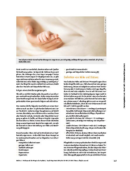 Vorschauseite 5: Wie körpernah darf Pflege in der Psychiatrie sein?