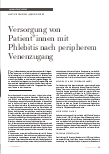 Vorschauseite 1: Versorgung von Patient*innen mit Phlebitis nach peripherem Venenzugang
