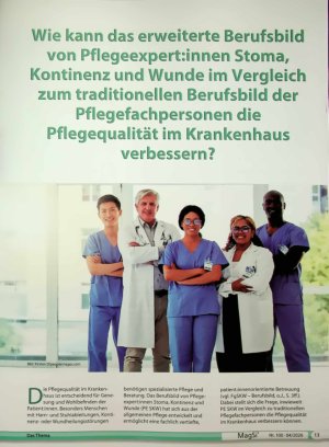 Vorschauseite 1: Wie kann das erweiterte Berufsbild von Pflegeexpert: innen Stoma, Kontinenz und Wunde im Vergleich zum traditionellen Berufsbild der Pflegefachpersonen die Pflegequalität im Krank…