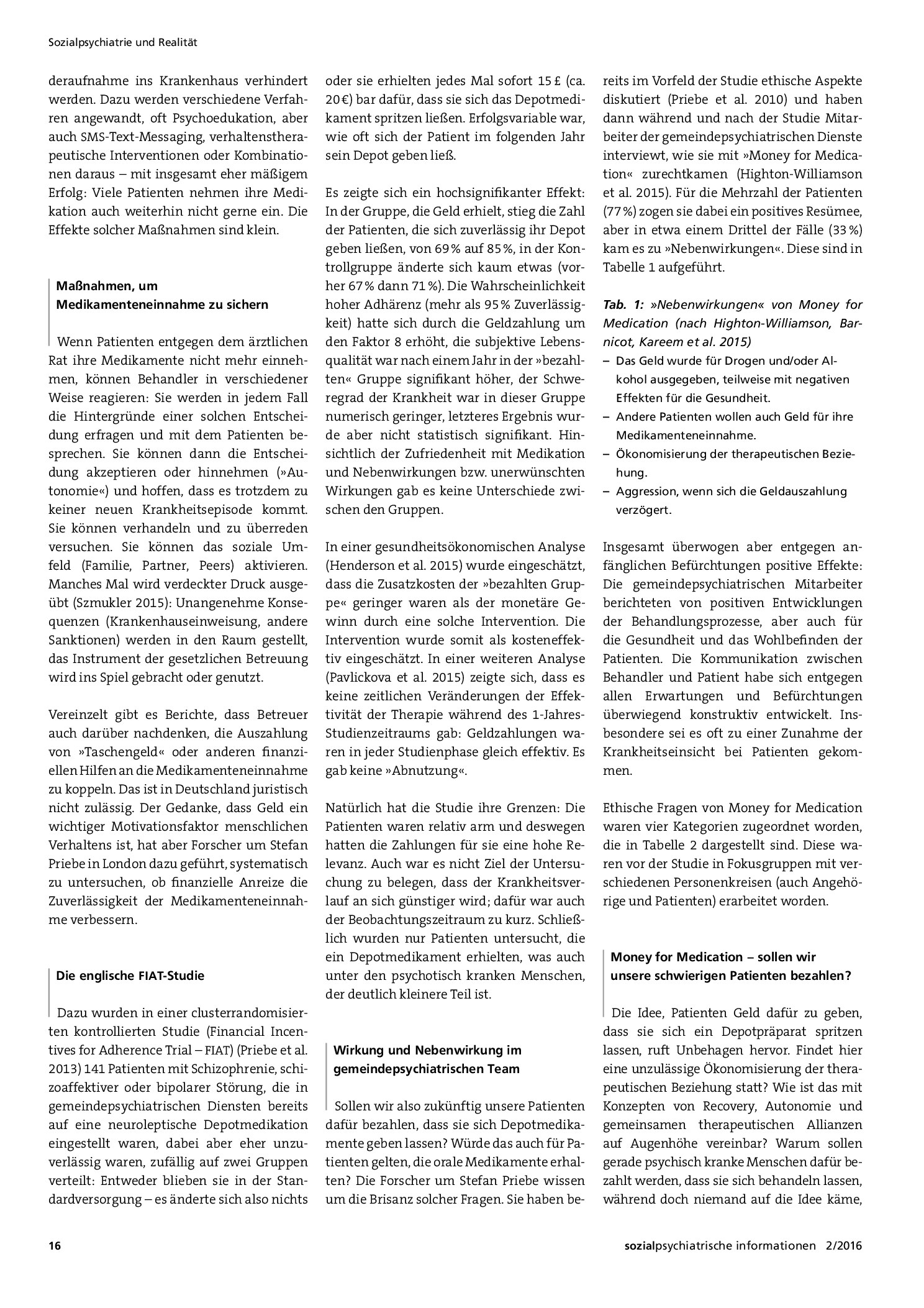 Vorschauseite 2: Money for Medication – darf das sein?