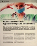 Vorschauseite 1: In Corona-Zeiten erst recht: Hygienischer Umgang mit Arbeitskleidung