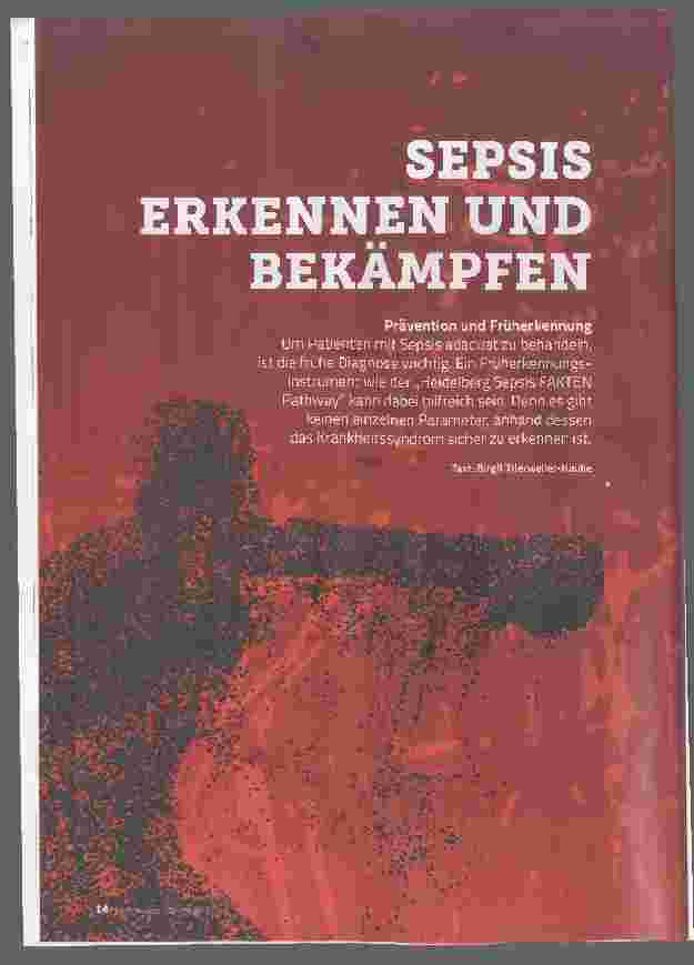 Vorschauseite 1: Sepsis erkennen und bekämpfen