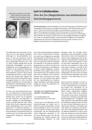 Vorschauseite 1: Lost in Collaboration. Über die (Un )Möglichkeiten von kollaborativen Entscheidungsprozessen
