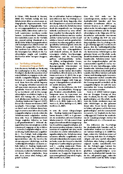 Vorschauseite 3: Förderung der Lesegeschwindigkeit auf der Grundlage des Text-Fading-Paradigmas*