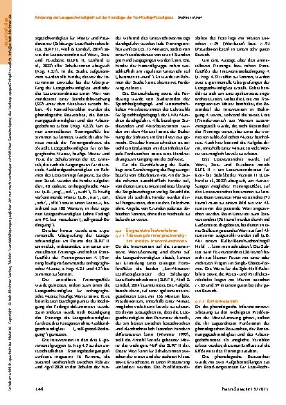 Vorschauseite 5: Förderung der Lesegeschwindigkeit auf der Grundlage des Text-Fading-Paradigmas*