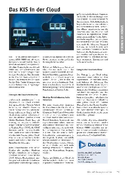 Vorschauseite 1: Das KIS in der Cloud