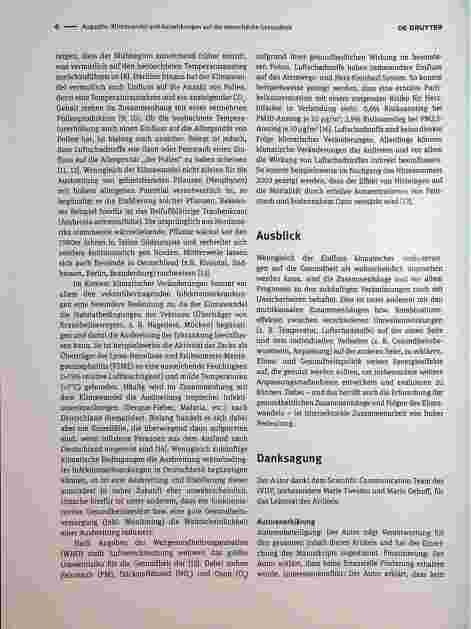 Vorschauseite 3: Klimawandel und Auswirkungen auf die menschliche Gesundheit