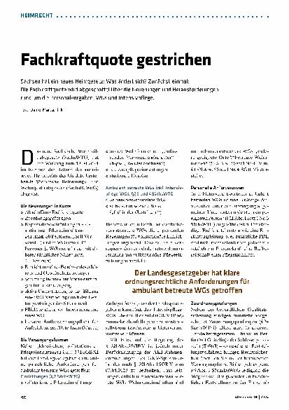 Vorschauseite 1: Fachkraftquote gestrichen